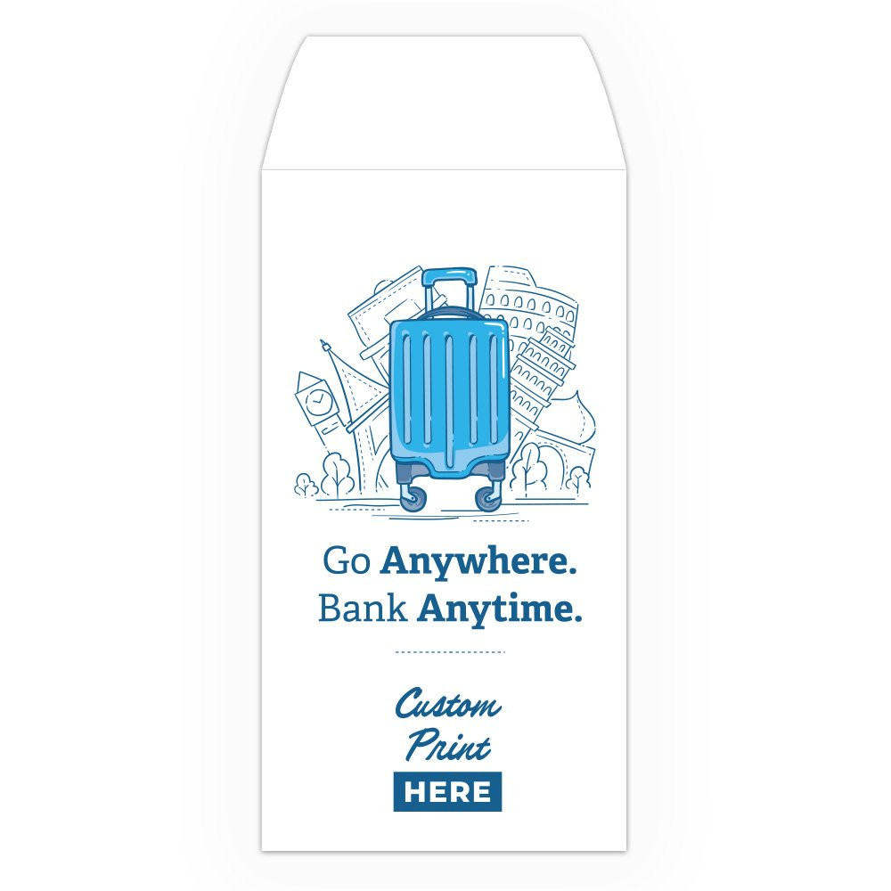 Drive Up Envelope - Bank Anytime - 2-Color Design options