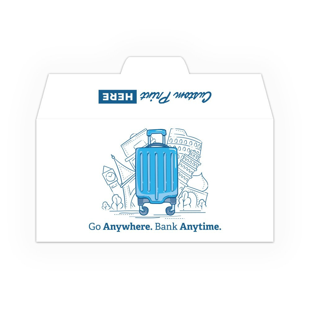 Drive Up Envelope - Bank Anytime - 2-Color Design options