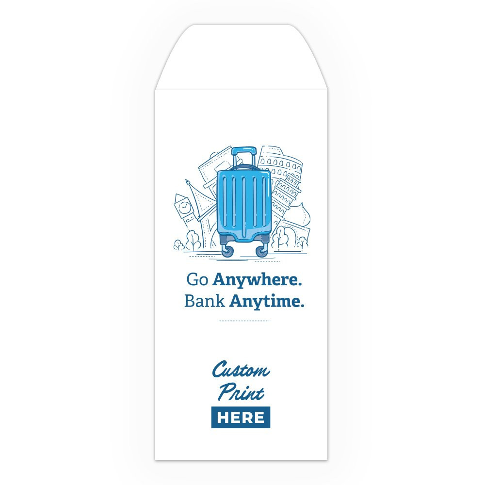 Drive Up Envelope - Bank Anytime - 2-Color Design options