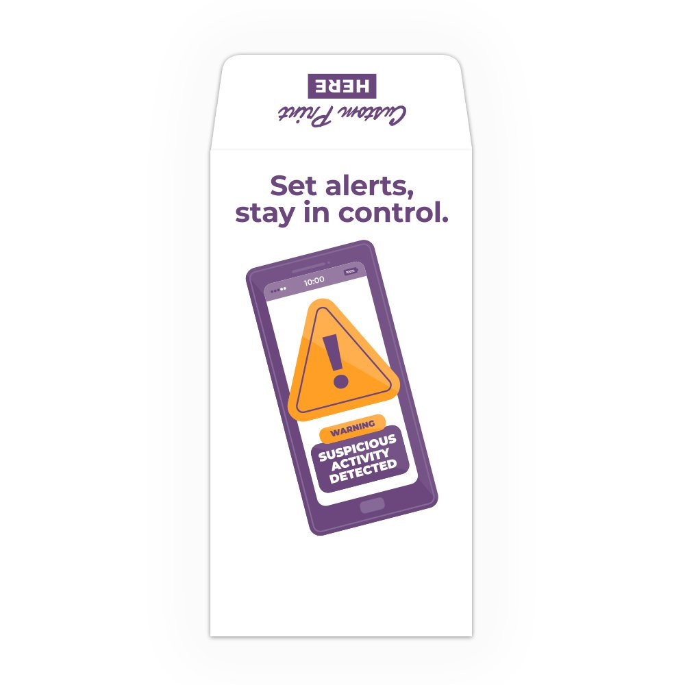 Drive Up Envelope - Set Alerts - 2-Color Design options