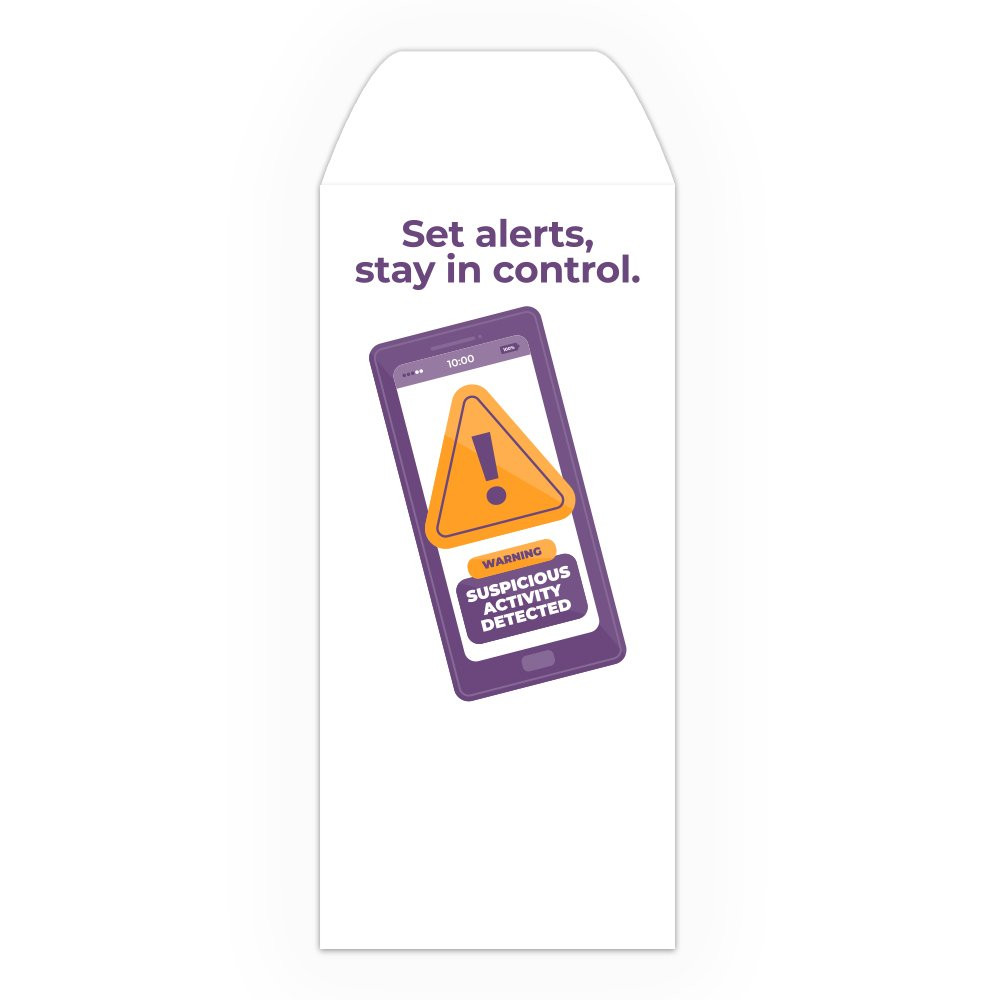 Drive Up Envelope - Set Alerts - 2-Color Design options