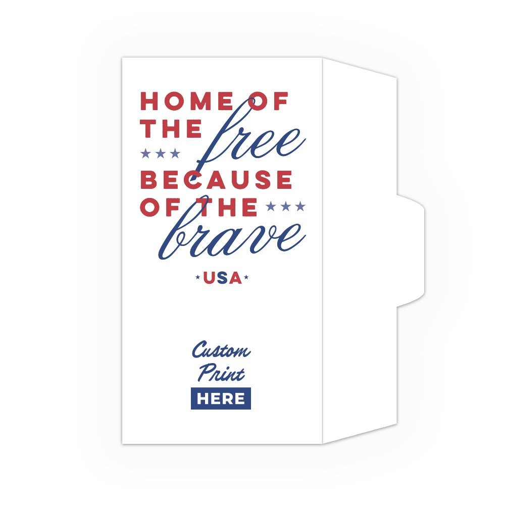 Drive Up Envelope - Home of the Free - 2-Color Design options