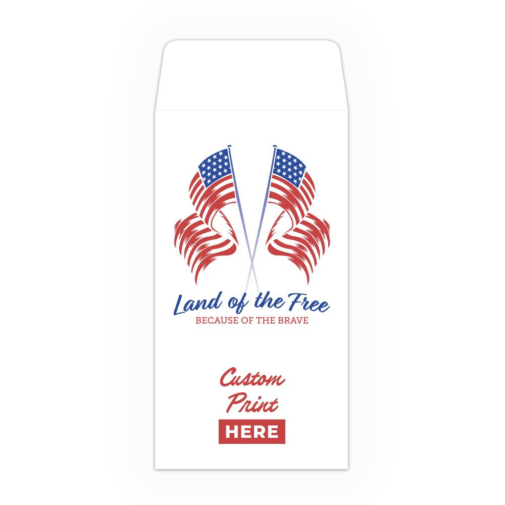 Drive Up Envelope - Land of the Free - 2-Color Design options