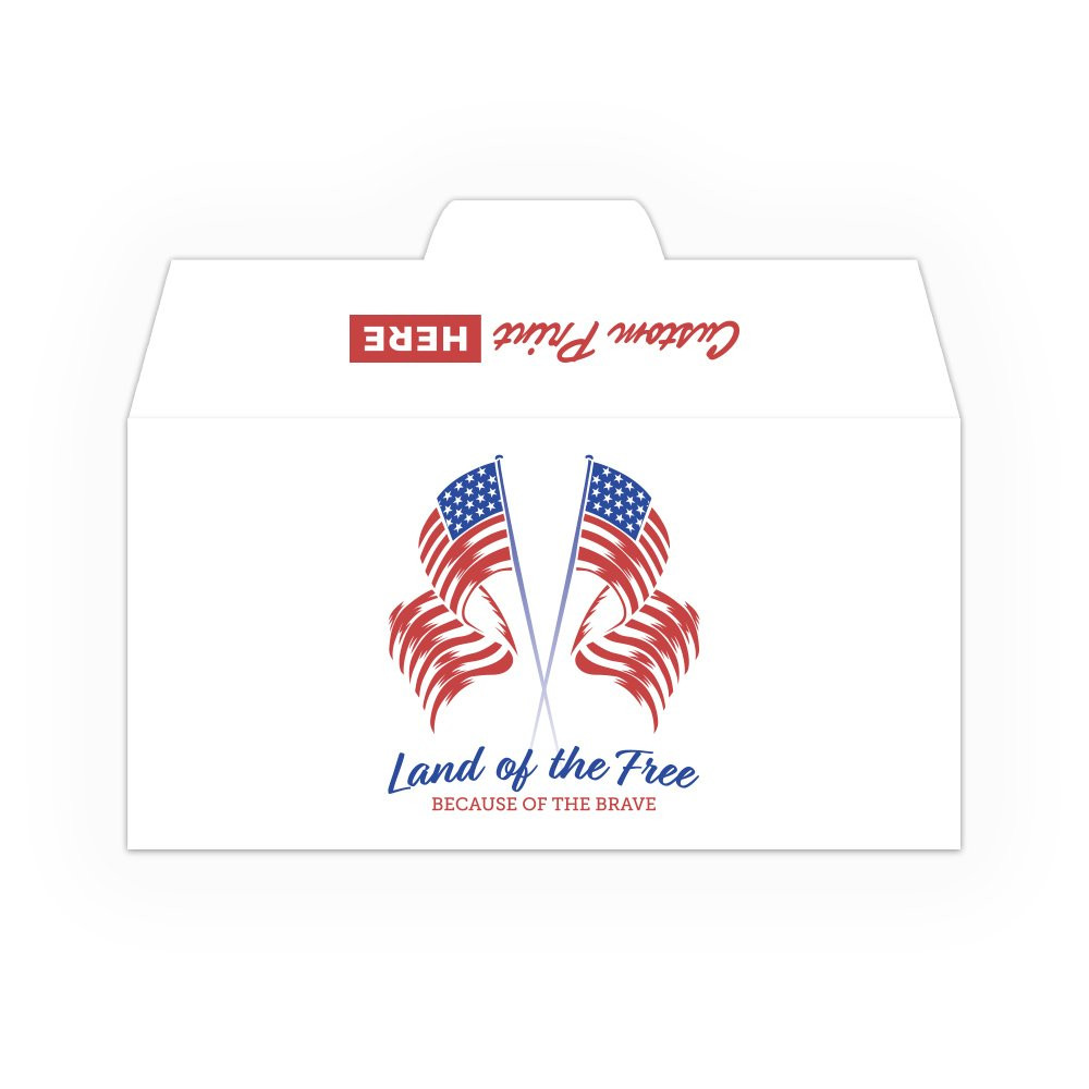 Drive Up Envelope - Land of the Free - 2-Color Design options