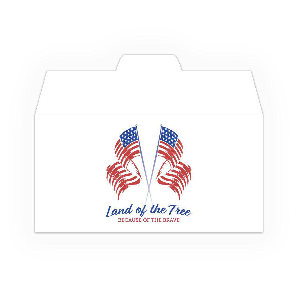 Drive Up Envelope - Land of the Free - 2-Color Design options