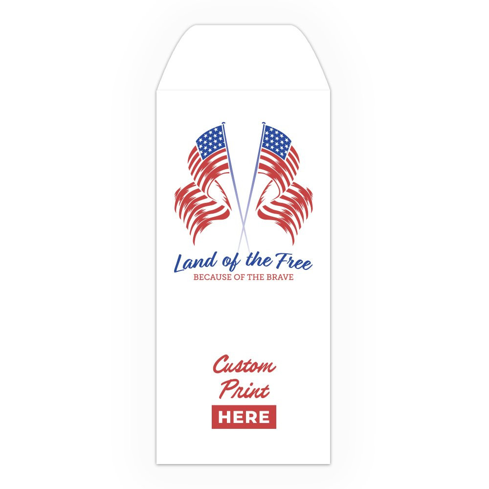 Drive Up Envelope - Land of the Free - 2-Color Design options