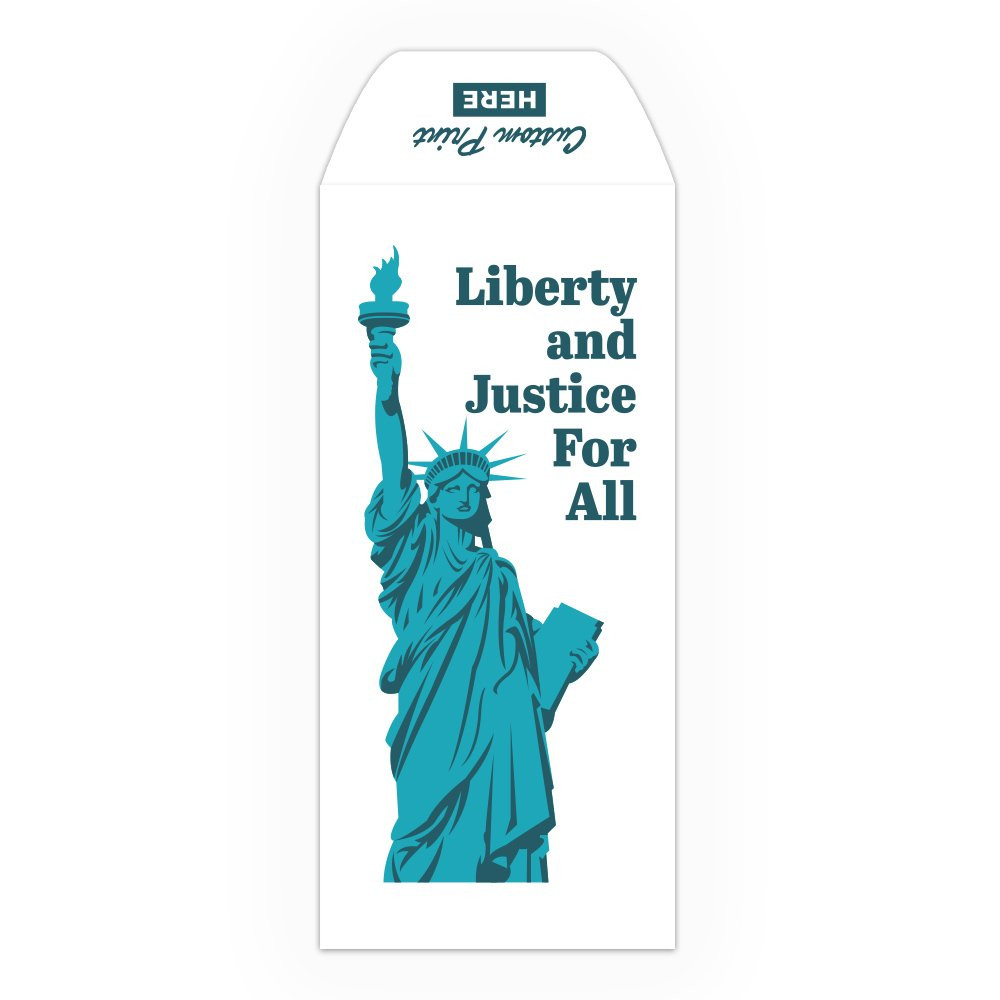 Drive Up Envelope - Liberty and Justice - 2-Color Design options