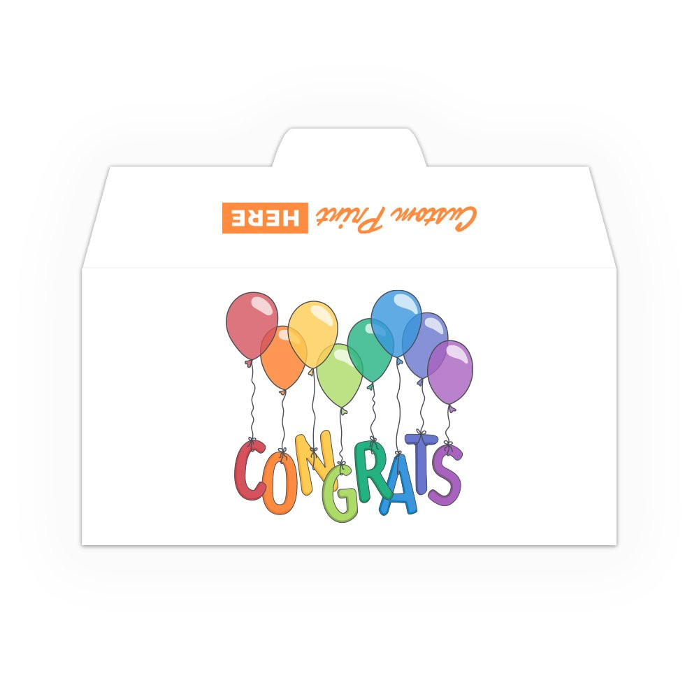 Drive Up Envelope - Congrats Balloons - Full Color Design options
