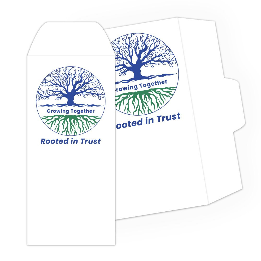 Rooted In Trust - 2 Color Pre-Designed Drive Up Envelope 