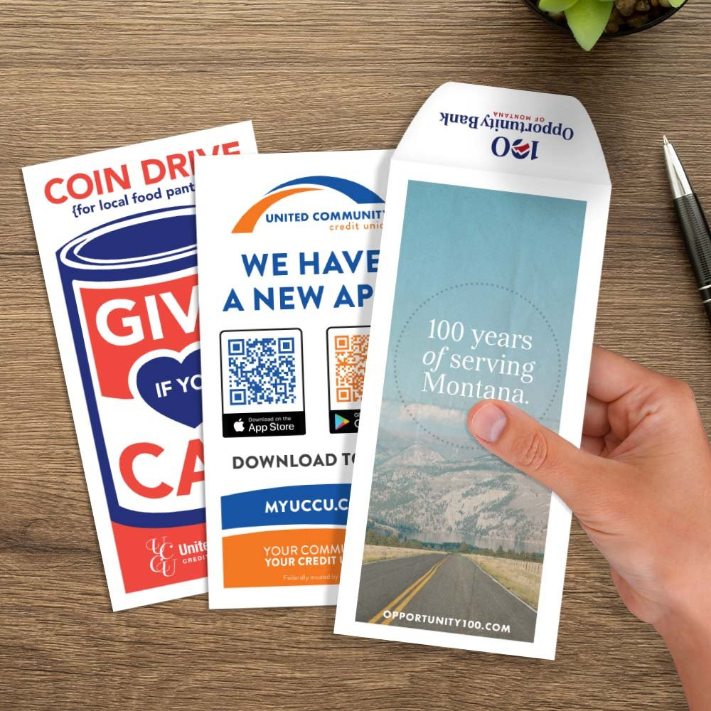 Lifestyle image for Custom Printed Full Color Teller Drive Up Money Envelopes lifestyle