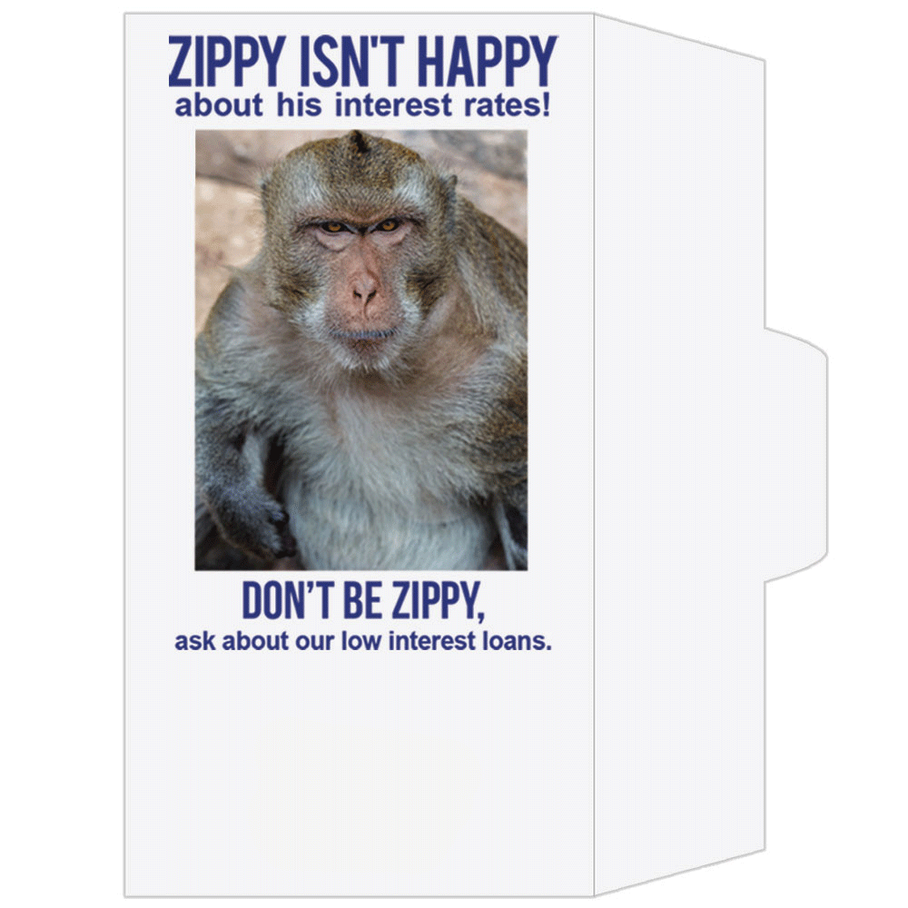 Full Color Pre-Designed Drive Up Envelope - Don't Be Zippy