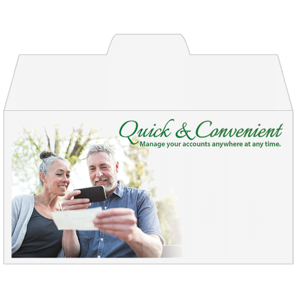 Full Color Pre-Designed Drive Up Envelope - Quick & Convenient