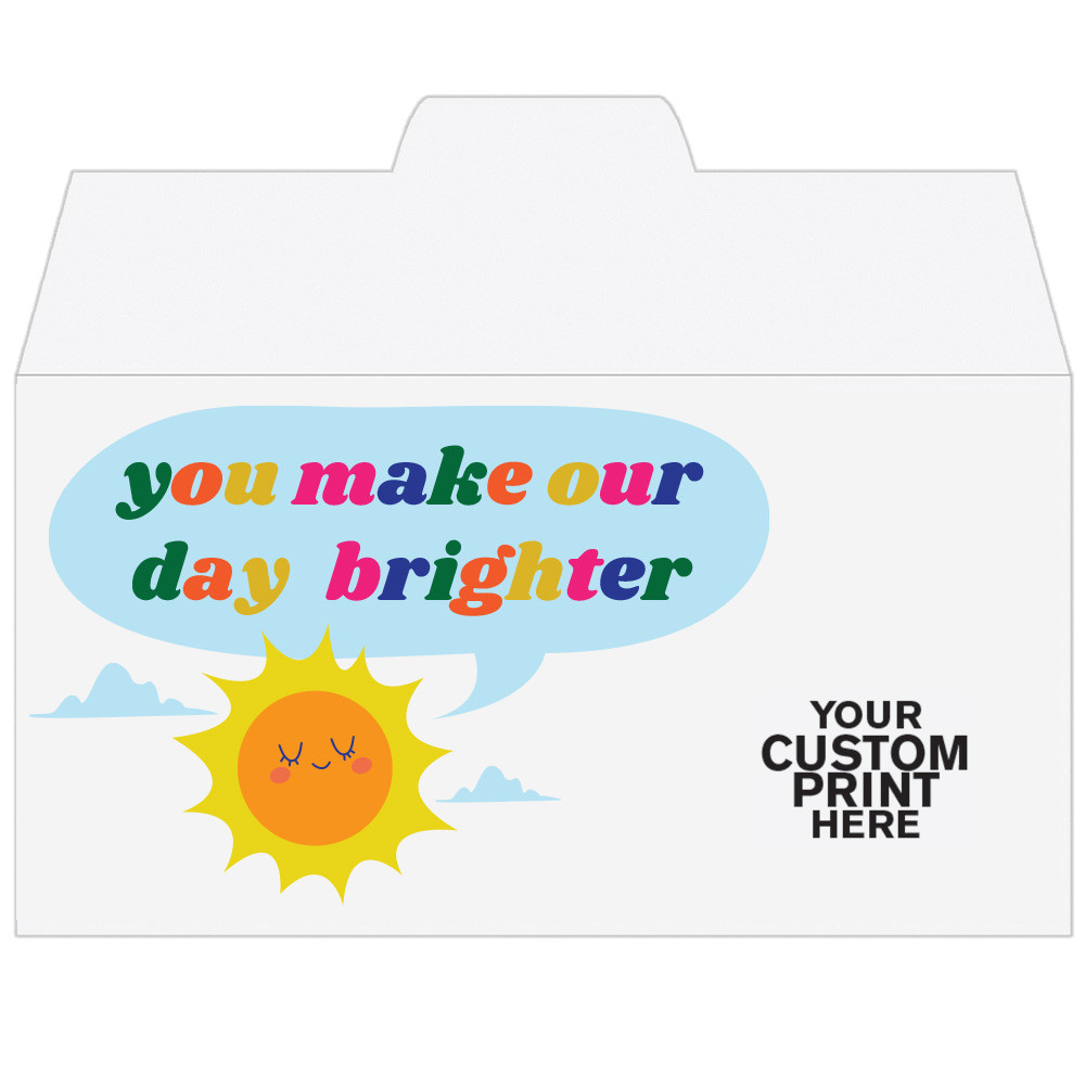 Open Side- 7W x 3-5/8H Full Color Pre-Designed Drive Up Envelope - Brighter Days