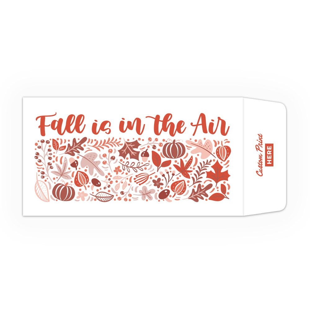 Fall is in the Air - 2 Color Pre-Designed Drive Up Envelope - horizontal