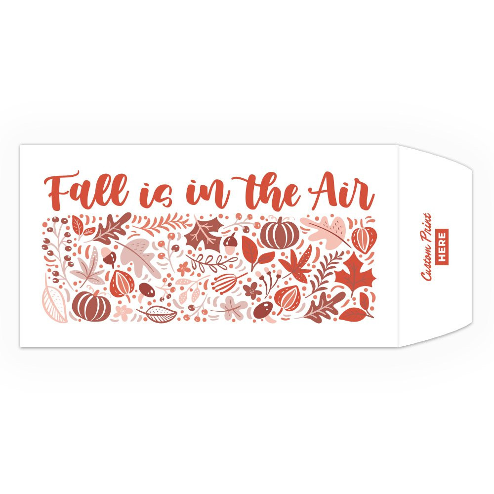 Fall is in the Air - 2 Color Pre-Designed Drive Up Envelope - horizontal 2