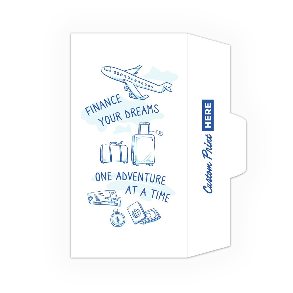 Finance Your Dreams - 2 Color Pre-Designed Drive Up Envelope - open side
