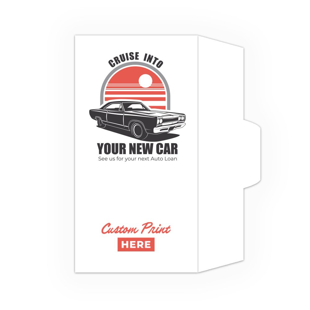 Your New Car - 2 Color Pre-Designed Drive Up Envelope - open side