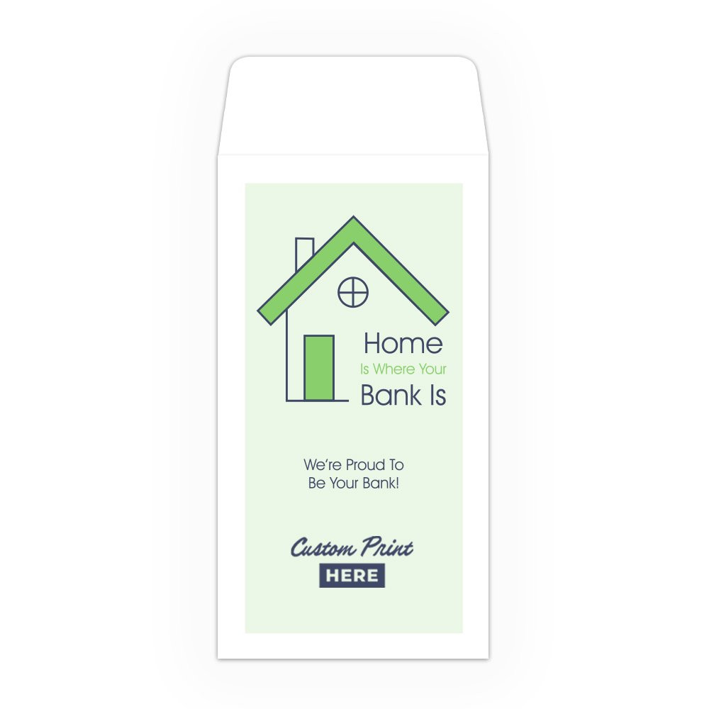 Home Bank - 2 Color Pre-Designed Drive Up Envelope - normal