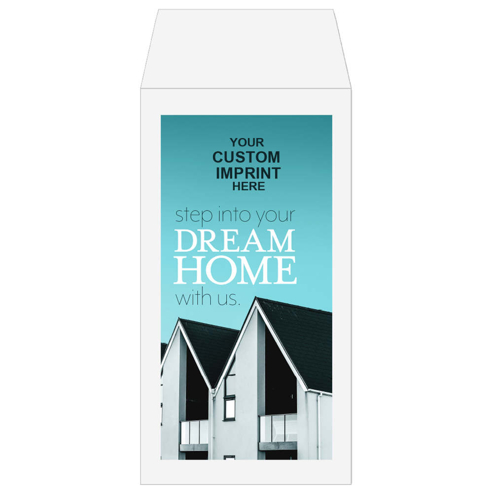 Full Color Pre-Designed Drive Up Envelope - Dream Home, Coin style bank envelopes