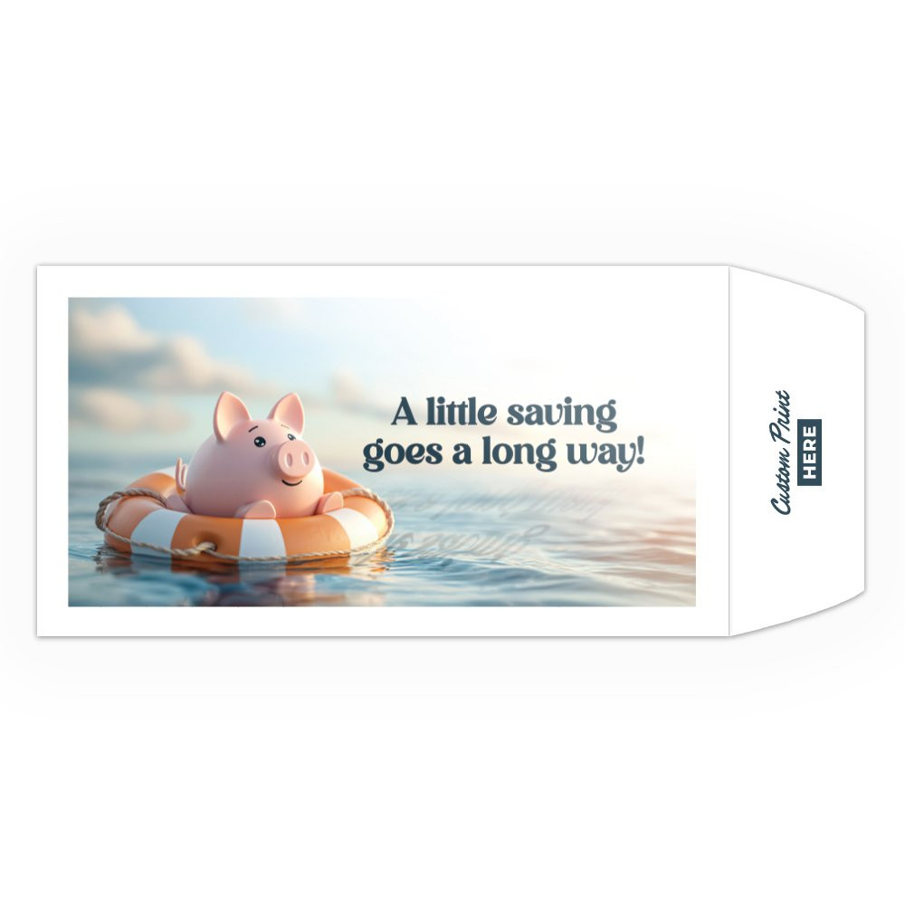 A Little Saving - Full Color Pre-Designed Drive Up Envelope - wide