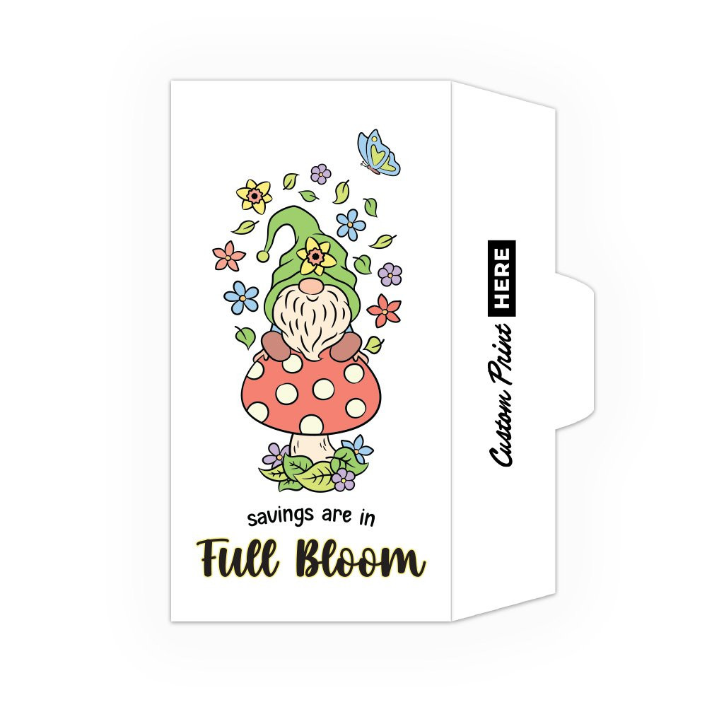 Savings Are In Full Bloom - Full Color Pre-Designed Drive Up Envelope - right open