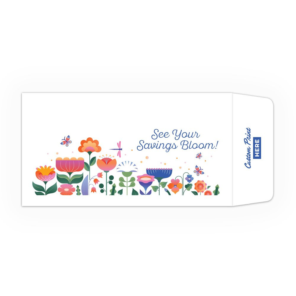 See Your Savings Bloom - Full Color Pre-Designed Drive Up Envelope - normal