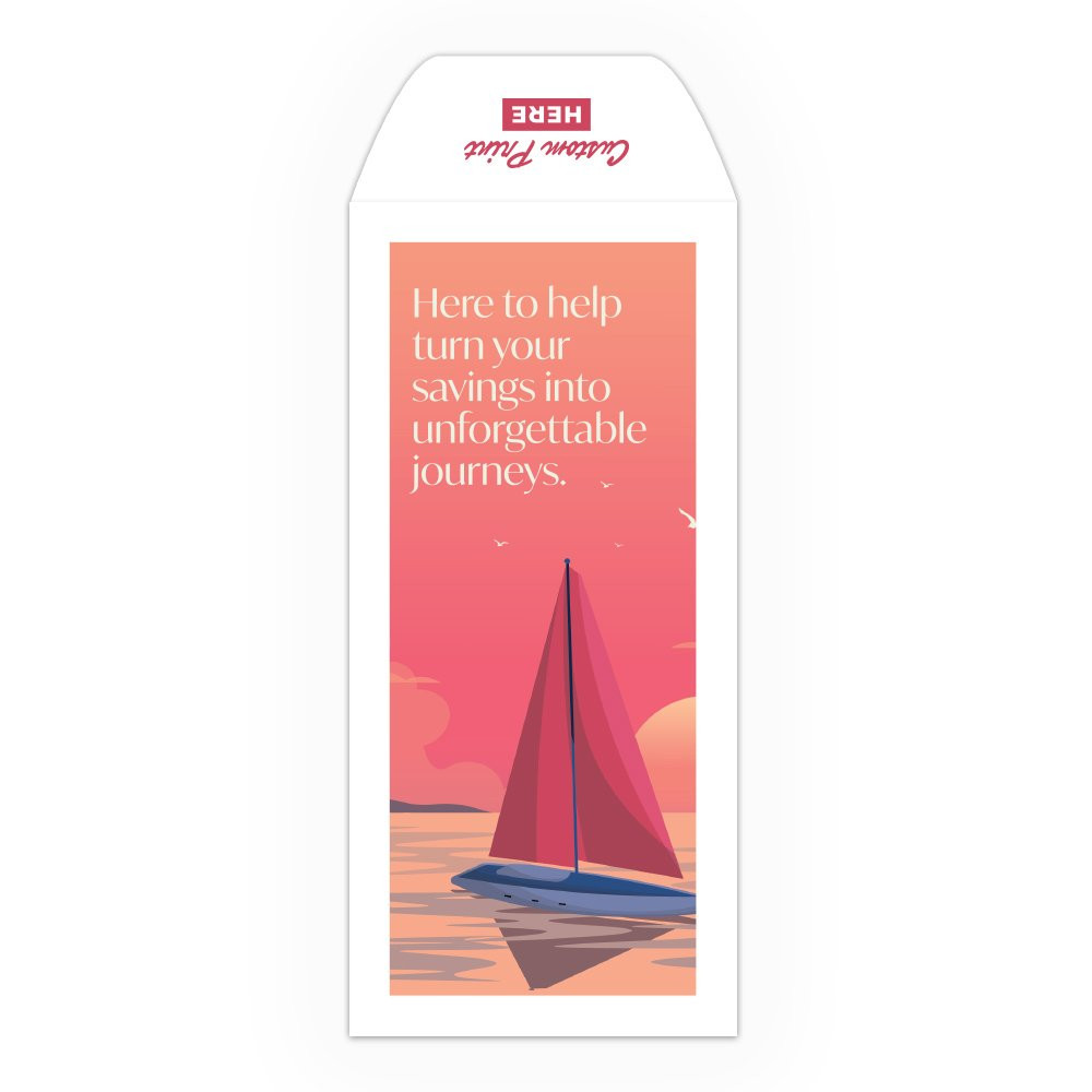 Unfogettable Boat Journeys - Full Color Pre-Designed Drive Up Envelope - narrow