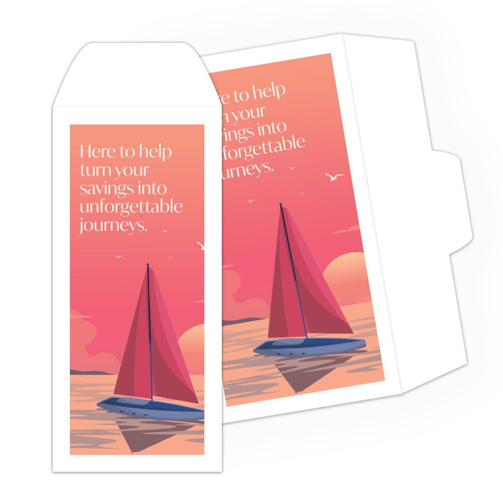 Unfogettable Boat Journeys - Full Color Pre-Designed Drive Up Envelope