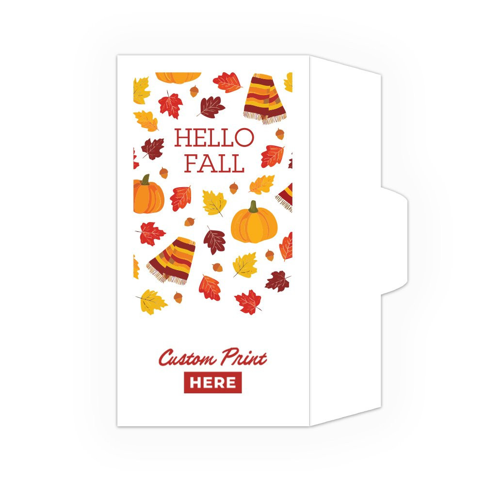 Hello Fall - Full Color Pre-Designed Drive Up Envelope - right open