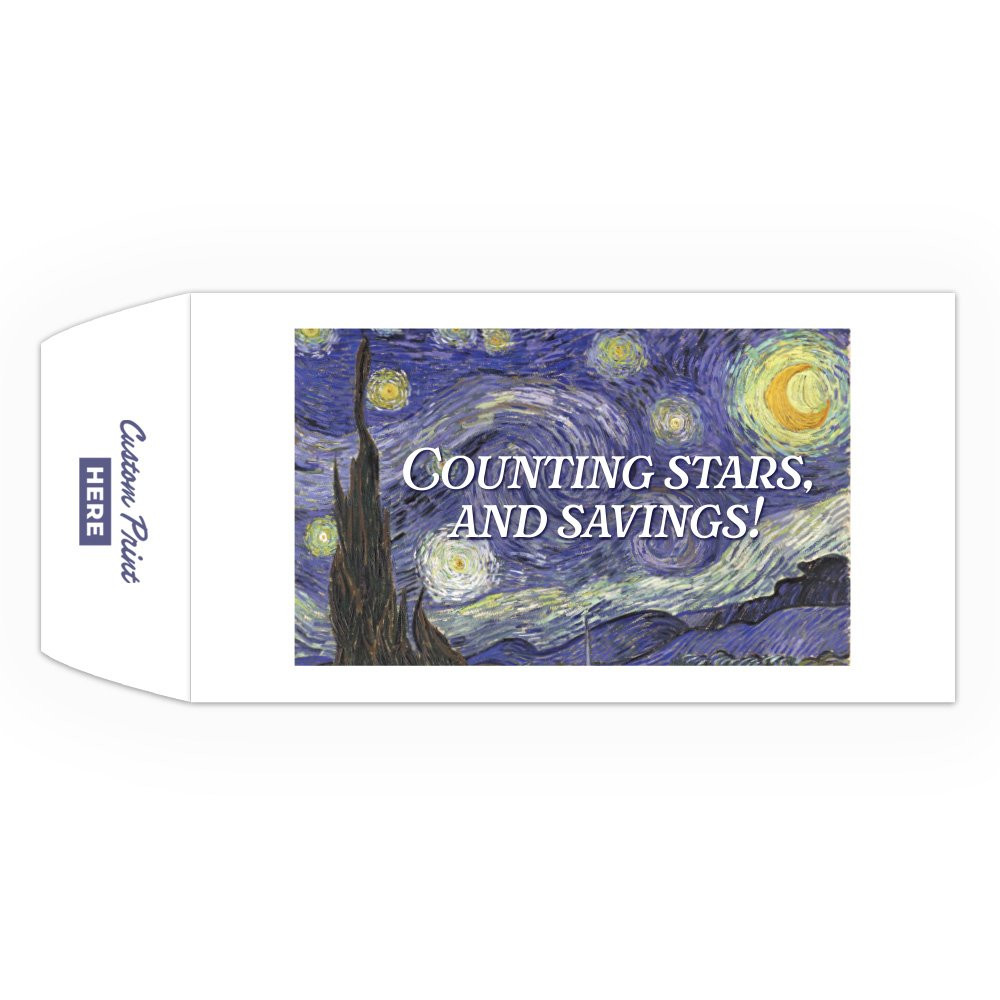 Counting Stars - Full Color Pre-Designed Drive Up Envelope - narrow