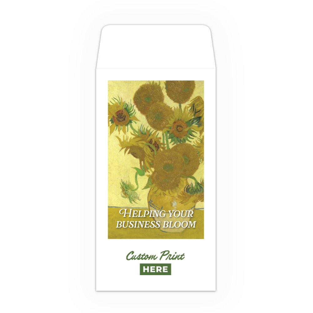 Sunflowers Bloom - Full Color Pre-Designed Drive Up Envelope - normal