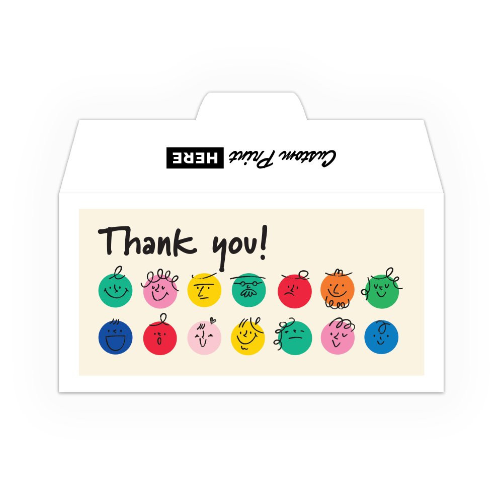 Thank You Smiles - Full Color Pre-Designed Drive Up Envelope - top up