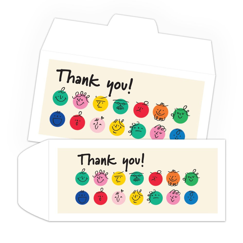 Thank You Smiles - Full Color Pre-Designed Drive Up Envelope