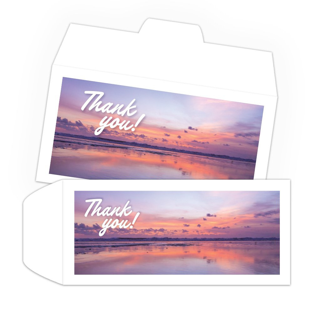 Thank You Sunset - Full Color Pre-Designed Drive Up Envelope