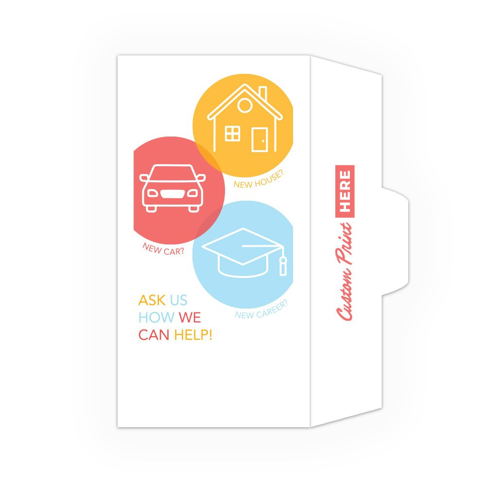 How Can We Help - Open Side: Custom Imprint - Full Color Pre-Designed Drive Up Envelope