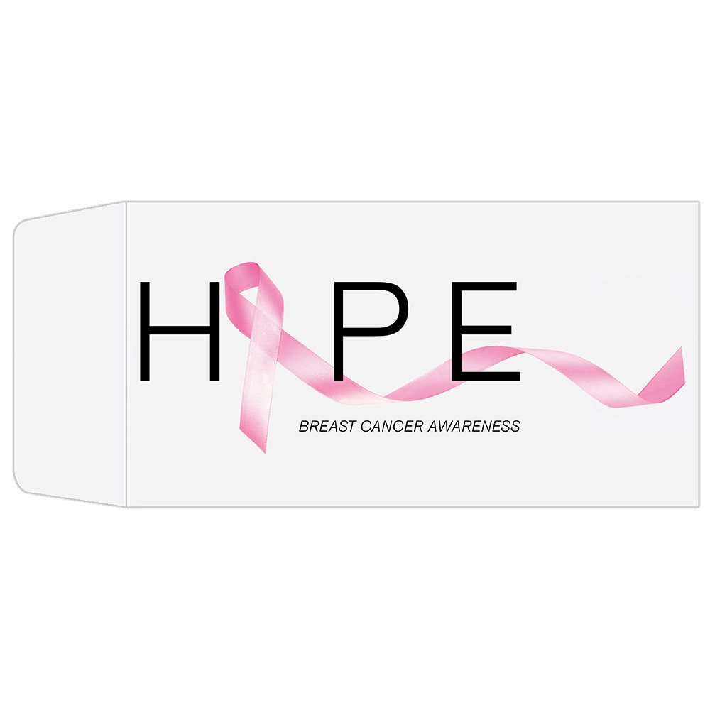 Full Color Pre-Designed Drive Up Envelope - Hope, Coin style bank envelopes