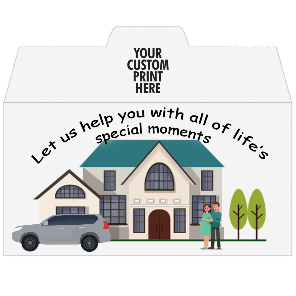 Full Color Pre-Designed Drive Up Envelope - Special Moments, Side open Drive thru money envelopes  with imprint location 