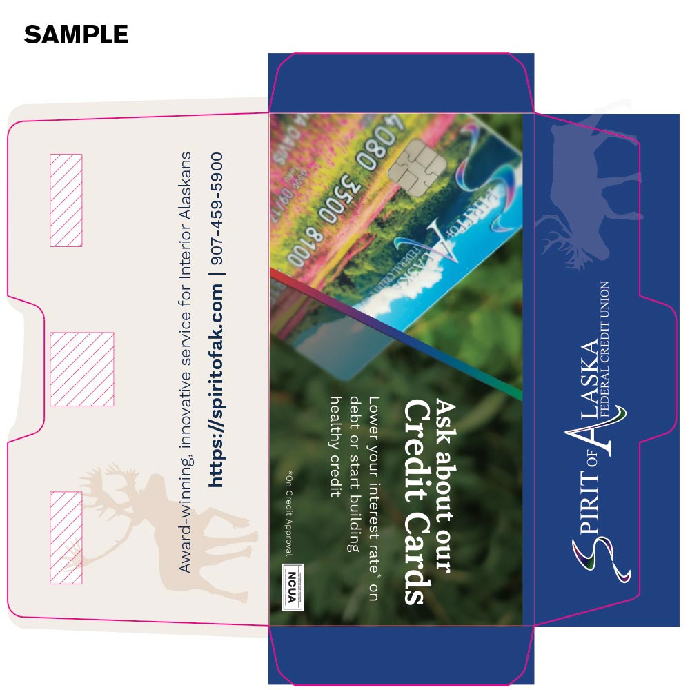 Custom Open Side Envelopes w/ Full Color & Full Bleed Example 