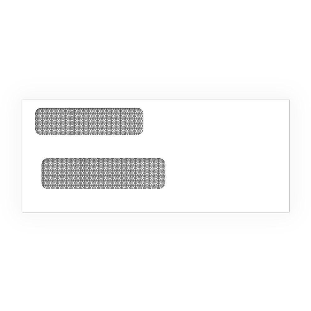 Self-Sealing, 8-5/8W x 3-5/8H Double Window Check Envelopes - Pensoft Software