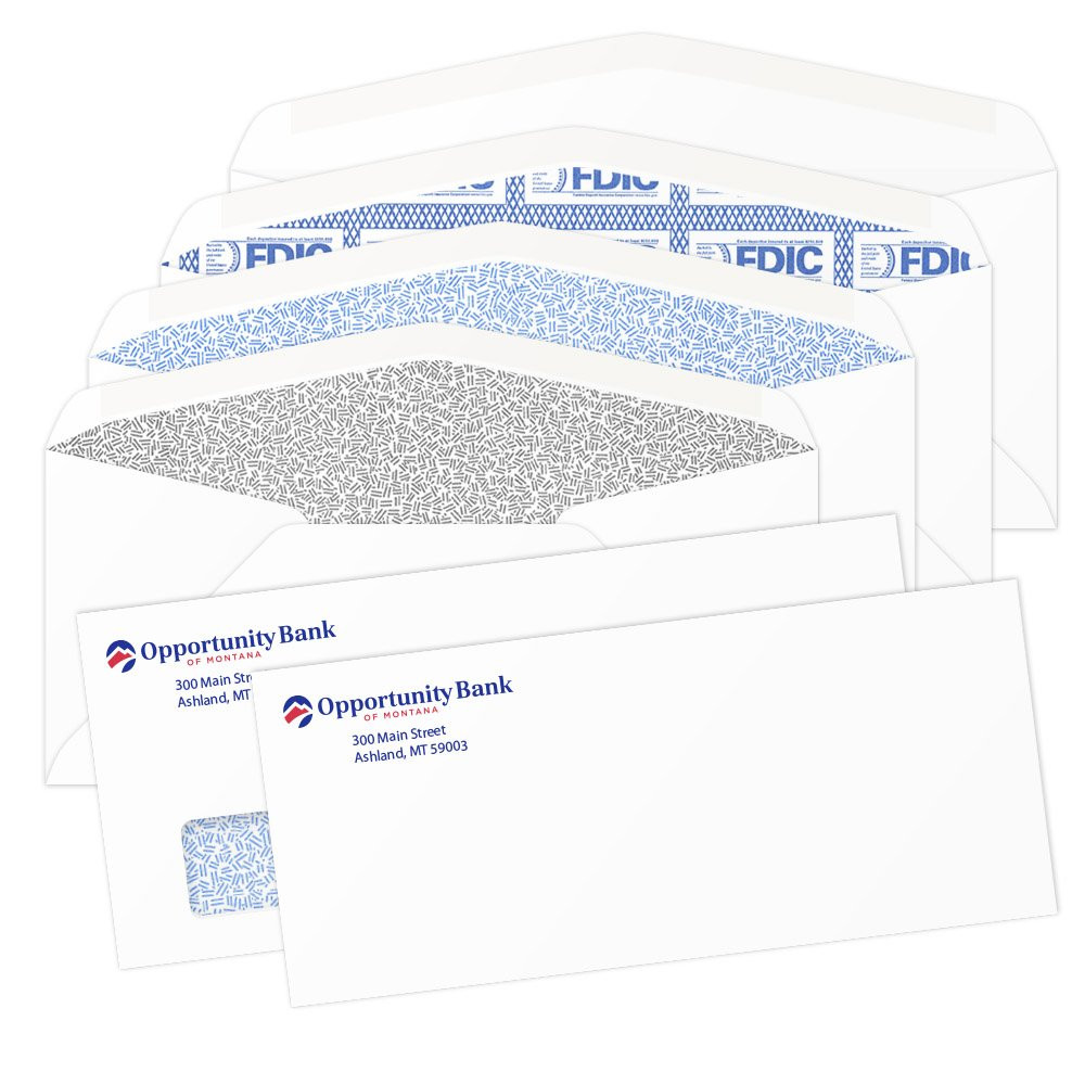 Custom Standard Business Mailing Envelopes with 2-Color Imprint