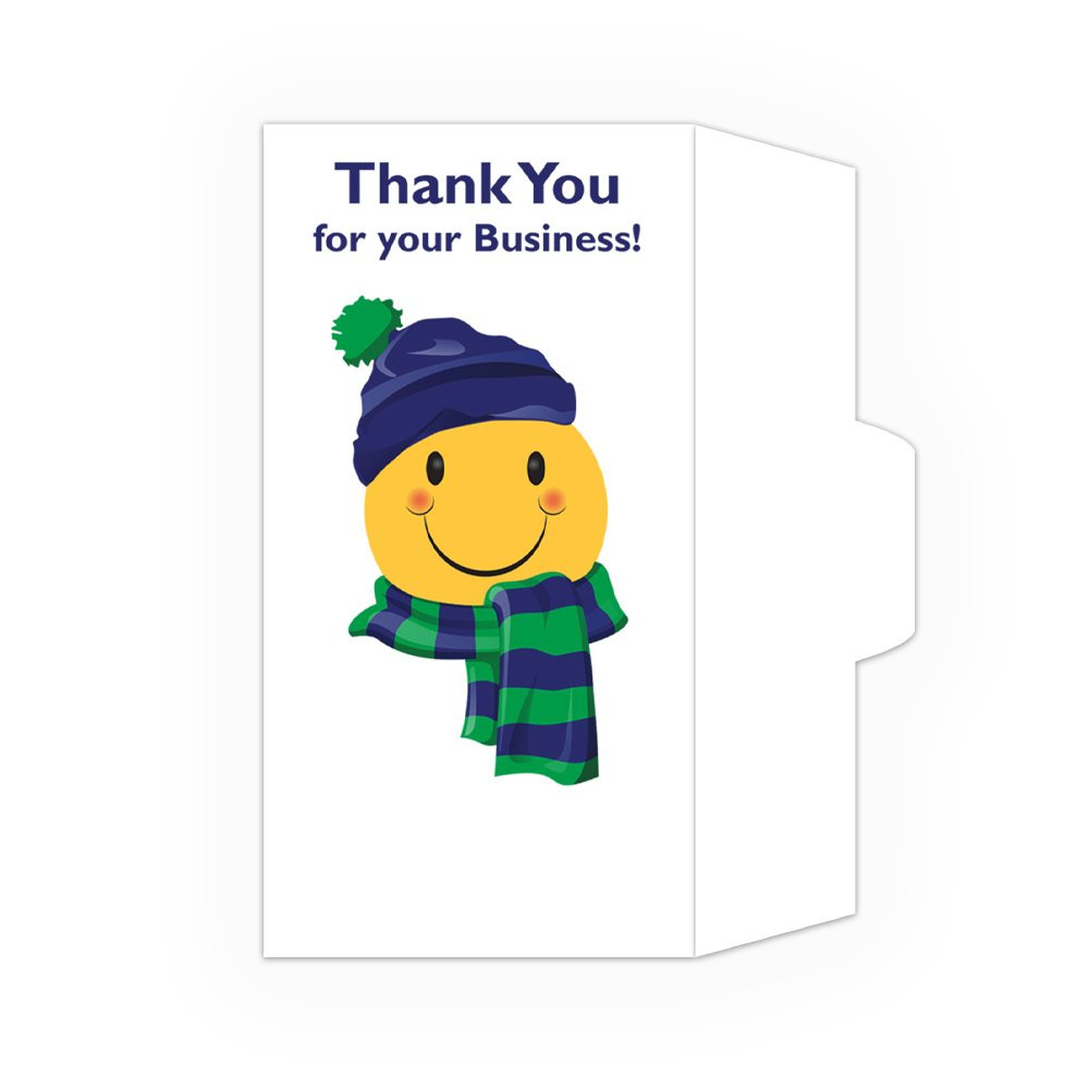 Thank You - Winter Smiley - Drive Up Envelopes (500/Box)