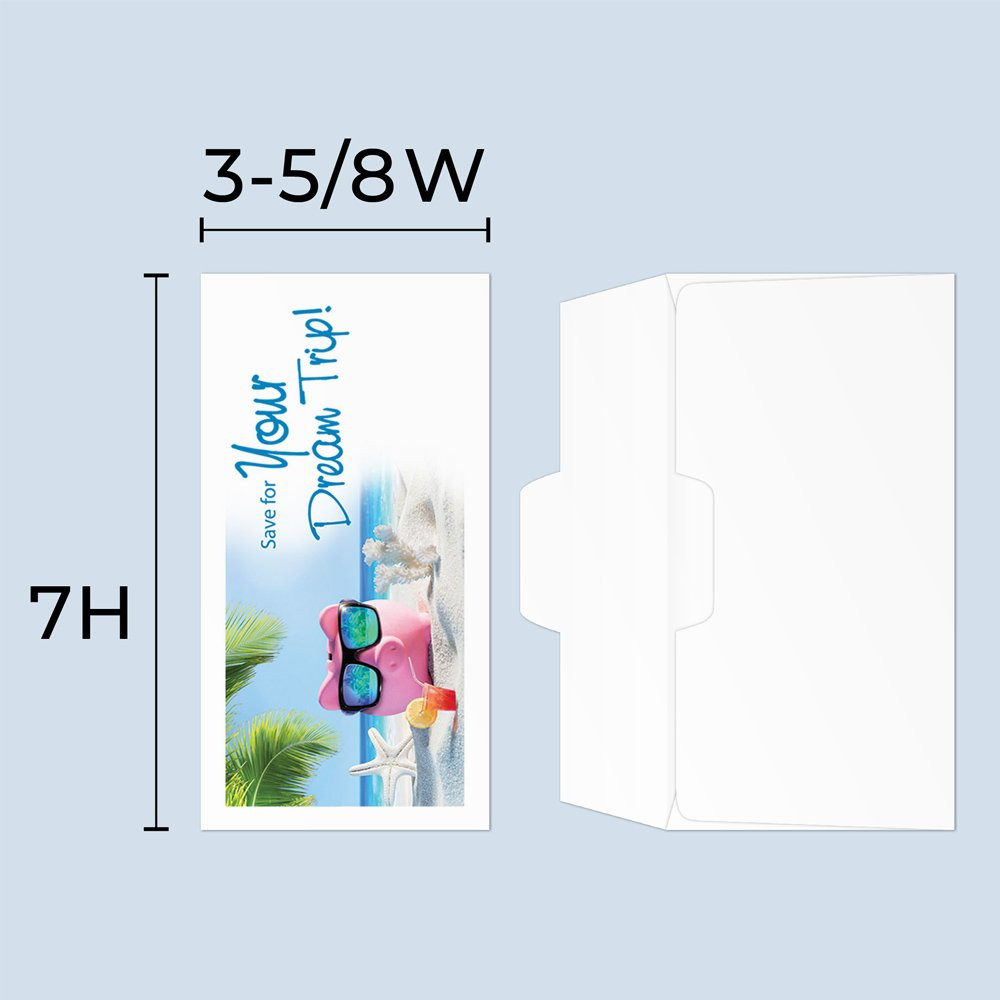 Save for Your Dream Trip! - Drive Up Envelopes dimensions