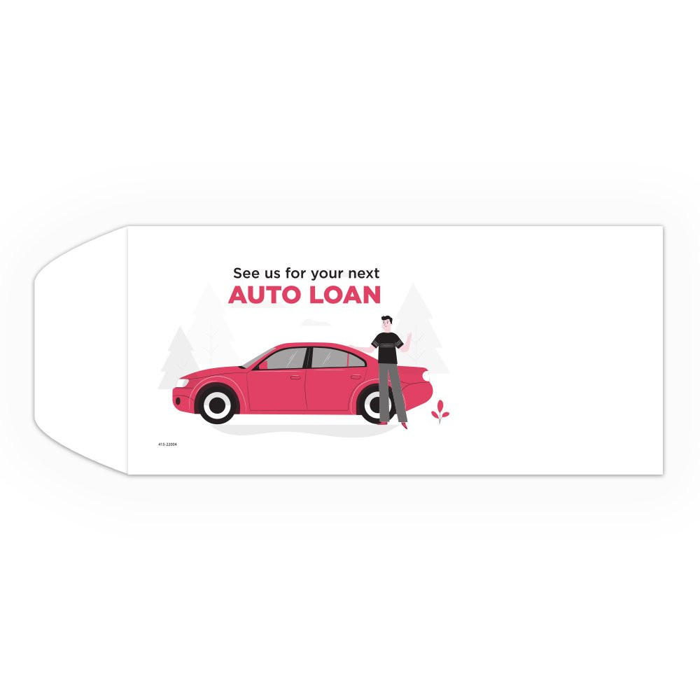 Auto Loan - Drive Up Envelopes (500/Box)