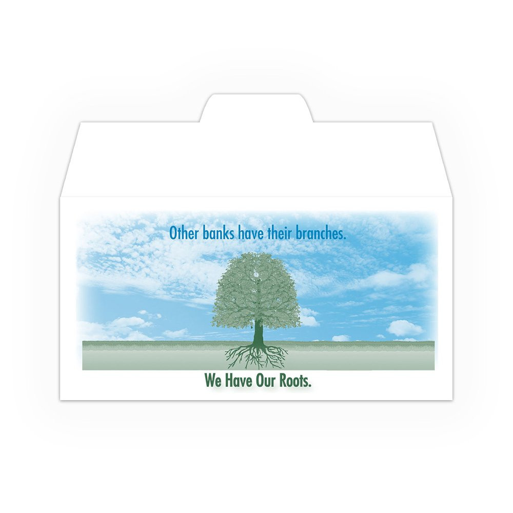 We Have Our Roots - Tree - Add a 1-Color Logo - Drive Up Envelopes (500/Box)