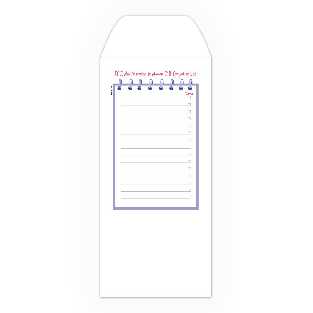 Shopping List - Add a 1-Color Logo - Drive Up Envelopes - plain ready for customization 