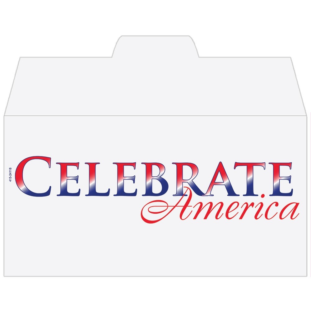 Patriotic - Celebrate America - Add a 1-Color Logo - Drive Up Envelopes (500/Box)