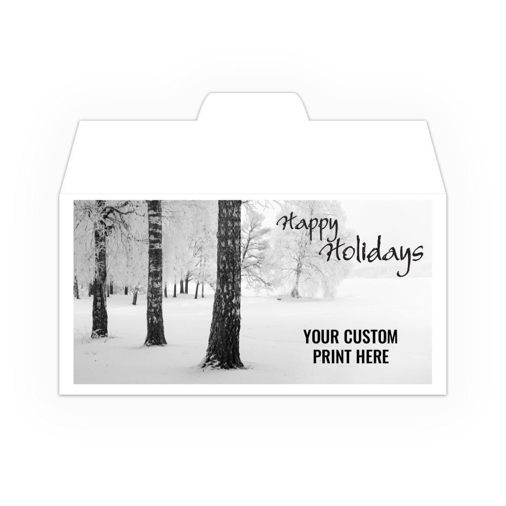 Holiday Drive Up Envelope - Happy Holidays - w/1-Color Imprint