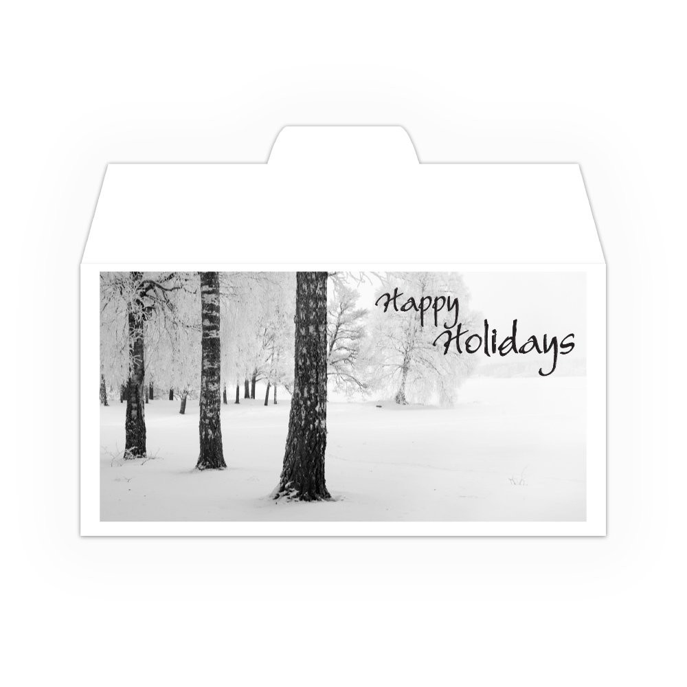 Holiday Drive Up Envelope - Happy Holidays - plain 