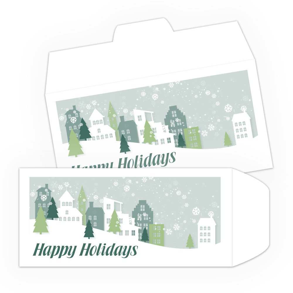 2 Color Pre-Designed Drive Up Envelope - Town - main