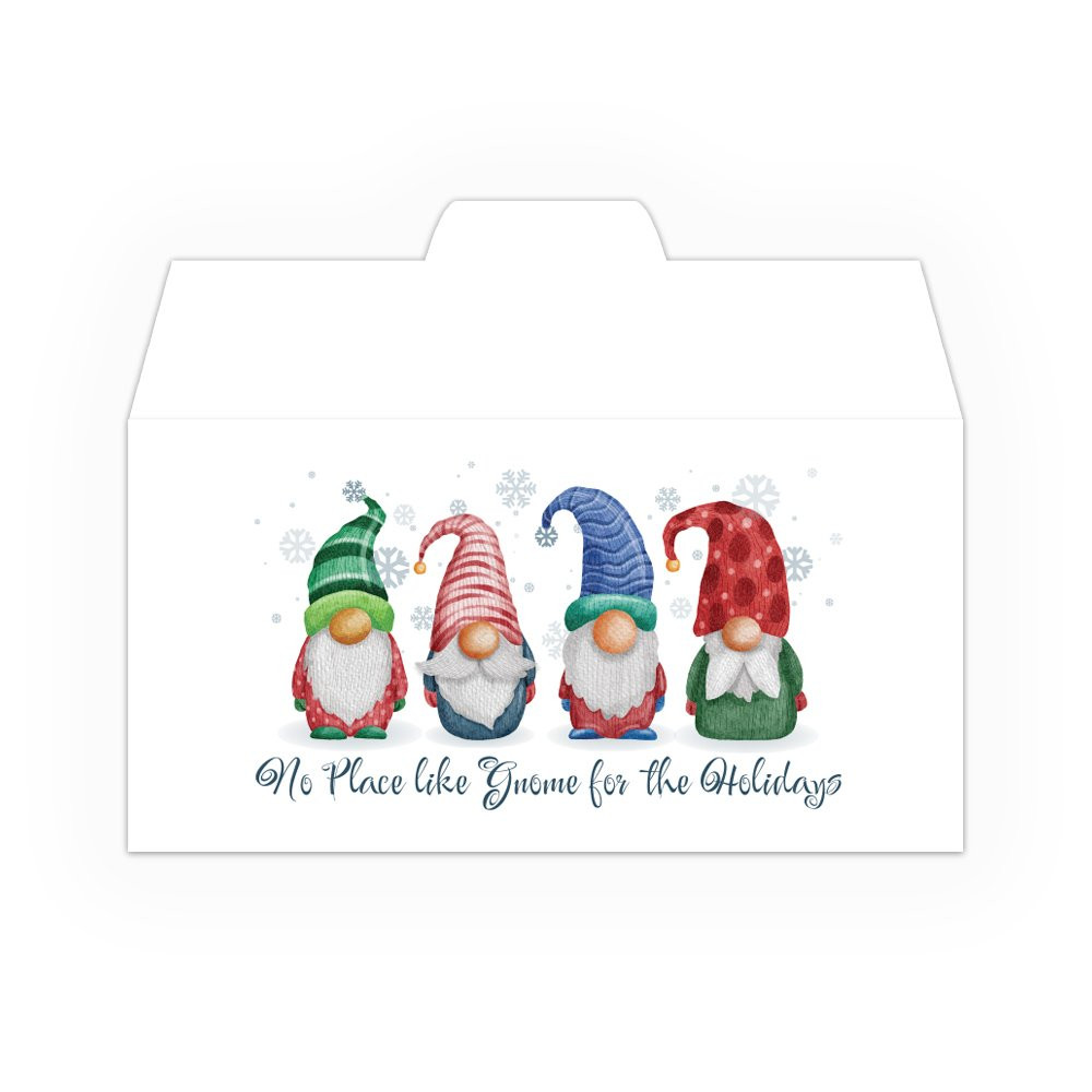 Full Color Christmas Gnomes - Drive Up Envelopes (500/Box)